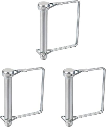 12mm x 65mm (DXL) Shaft Locking Pin - 1Pack - Good for Farm Trailers Lawn - Carbon Steel Square Trailer Coupler Pin - Silver Tone in Saudi Arabia