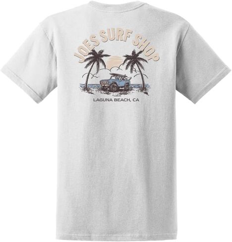 JOES SURF SHOP Men's Early Bird Logo Heavyweight Tees in Regular, Big and Tall in Saudi Arabia