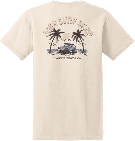 JOES SURF SHOP Men's Early Bird Logo Heavyweight Tees in Regular, Big and Tall in Saudi Arabia