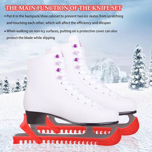 Ice Skate Guards Ice Skate Blade Covers Skate Blade Protector, 1 Pair of Adjustable Skate Guards for Hockey or Figure Skating in Saudi Arabia