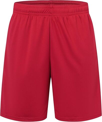 ZENGVEE Men’s 3 Pack Running Athletic Shorts 7" Quick Dry Workout Gym Shorts with Pockets for Basketball in Kuwait