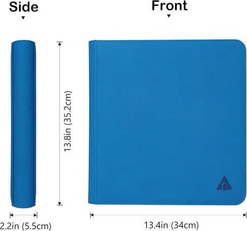 Rayvol Premium 12-Pocket Card Binder - Fits 1104 Trading Cards, Side Loading Ringless Card Collection Album for TCG and Sports Cards in Saudi Arabia
