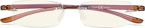 CessBlu Computer Reading Glasses for Men Women Blue Light Filter Anti Glare UV Ray Protection Rimless Reader Eyeglasses in Saudi Arabia