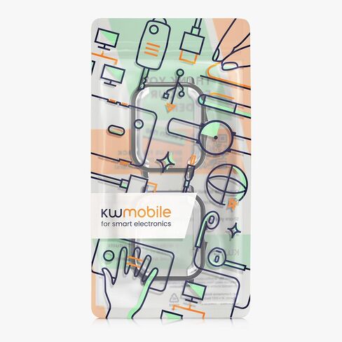 kwmobile Case Compatible with Huami Amazfit GTS 3 / GTS 2 / GTS 2e Case - 2X TPU Silicone Fitness Tracker Cover - Black in Saudi Arabia
