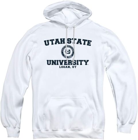 Utah State University Official Circle Logo Unisex Adult Pull-Over Hoodie in Saudi Arabia