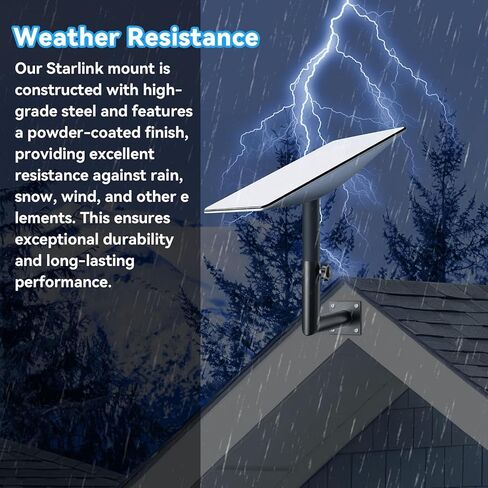 حامل حائط قصير من Starlink، حامل أنبوب هوائي قابل للتعديل ومجموعة تركيب محول عمود العلم، دعامة سقف ومشبك على شكل حرف V، لمجموعة الإنترنت عبر الأقمار الصناعية، مع محول تركيب Starlink متوافق مع V2 in Kuwait