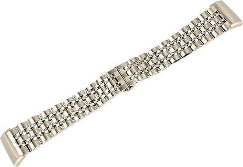 Watch Band Compatible with Fitbit Versa 3/Sense Strap, Stainless Steel Replacement Accessories Bracelet Adjustable Wristband in Saudi Arabia
