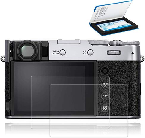 JJC (2 Pack) Screen Protector Compatible for Fujifilm GFX 100 II Fuji GFX100 II Camera, 2 Pcs LCD Screen and 4 Pcs Small Screen Tempered Glass Film, Ultra-Thin Clear 9H Anti-Fingerprint Anti-Scrach (Not for GFX 100S II) in Saudi Arabia