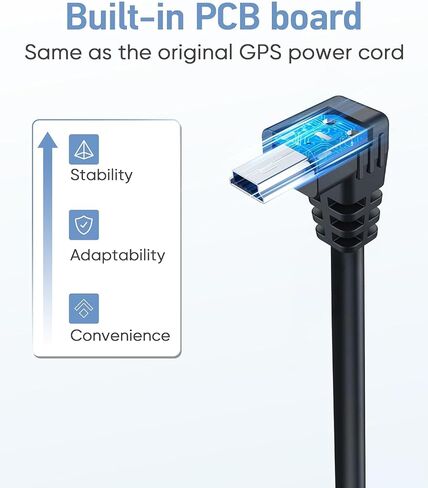 كابل شاحن كاميرا داش، سلك طاقة ملاحي GPS لكاميرا داش، مشغل MP3، GPS ملاح، شحن لسيارة 12 فولت وشاحنة 24 فولت، كابل محول طاقة للسيارة... in Kuwait
