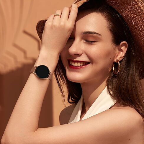أحزمة جلدية رفيعة من GEAK متوافقة مع Samsung Galaxy Watch 7 Band 40mm 44mm/Watch 6 5 4 Band 40mm 44mm/Watch 5 pro Band 45mm/Watch 6 Classic 43mm 47mm، سوار ساعة من الجلد الطبيعي المحبب العلوي 20 مم in Saudi Arabia