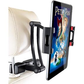 INNOMAX Adjustable Long Arm Tablet Mount, Backseat iPad Holder, 5"-12.5" Devices, Black