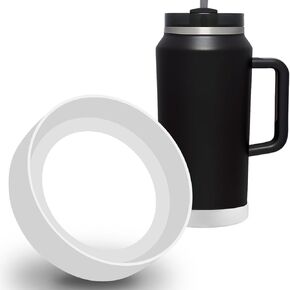 MIMORE Boot for Stanley 64 oz, Silicone Cup Boot Cover Compatible with Quencher H2.0 64 oz Tumbler Boot Stanley Bottom Protector, Black