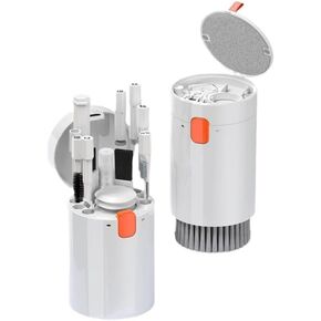20-in-1 Digital Cleaning Tool Set for Camera, Headphones, Laptop, Keyboard, Gray/orange
