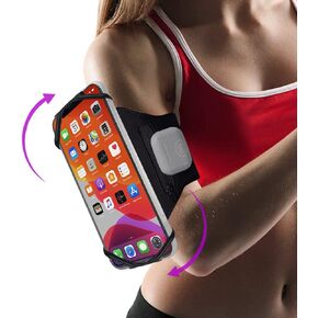 JEMACHE Running Armband for iPhone 15/14 Plus, 15/14 Pro Max, 15 14 13 12 11 XR SE, 6S 7 8 Plus, Samsung Galaxy S23 S22 S21 Ultra, Plus, Workouts Phone Arm Band with Earphone Holder