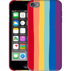 SM Cases iPod Touch 7 Case, iPod Touch 6 Case, iPod Touch 5 Case - Multicolour Rainbow Print Design 3D Printed Phone Back Hard Plastic Cover Case for iPod Touch 7/6 / 5.