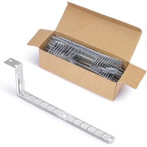100 Packs Stud Wall Cable Support, Heavy Duty Galvanized Steel Stud Mounting Cable Support for Cable Management and Protection in Wiring of Extension Cords and Cat6 Cables