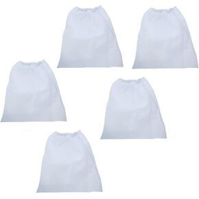 Lurrose Nail Dust Suction Collector Bag Nail Suction Dust Collector Pouches Replacement Bag for Nail Art Equipment 5pcs