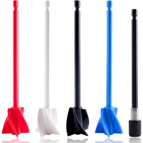5 PCS Paint Mixer Drill Attachment with extension pole Helix Paint Mixer Paint Mixer For Drill Paint Stirrer For Drill Mud Mixer Resin Mixer Resin Molds Paint Stir Sticks Paint Stirrer
