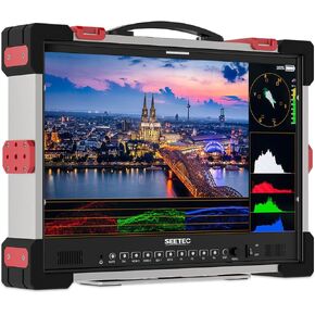 SEETEC P215 PRO-CO 21.5 Inch 1000nit High Brightness Carry on Podcast Broadcast Monitor with Waveform 3D LUT HDR and SDI HDMI Input Output, HDMI Support 4K 60P