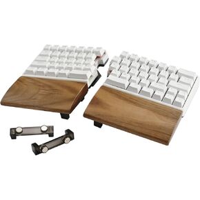Wooden Palm Rest for NocFree Lite: Walnut Wrist Rest for Split Keyboards - Ergonomic, Magnetic Tenting, Organic Wooden, Compact, Durable and Easy to Clean, Anti-Slip, Pain Relief