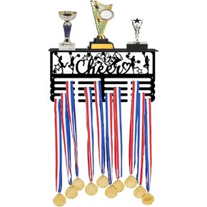 SUPERDANT Medal Shelf Hanger Trophy Shelf Sports Medal Holder Hanging Awards Shelf Medal Hooks Display