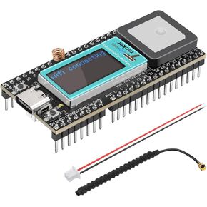 MakerFocus Wireless Tracker ESP32 Development Board Integrated UC6580 SX1262 863 928MHz LoRa WiFi Bluetooth Support GPS GLONASS Multi System Joint Position with Display for Ar duino Intelligent Scene