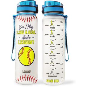 64HYDRO 32oz 1Liter Motivational Water Bottle with Time Marker, Otter Advice, You Really Drink Your Water, Otter Lovers - HTQ1708030