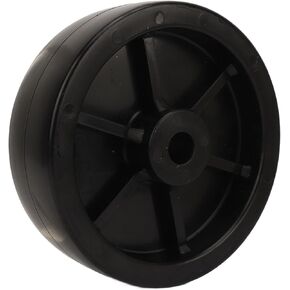 High Load Capacity 6 Inch Trailer Wheel, Stable Swivel Caster Wheels for Trailer Jack, Lawnmowers, Utility Carts - ABS Material - 1200 lbs Load Capacity (Rubber Clad Iron Wheel)