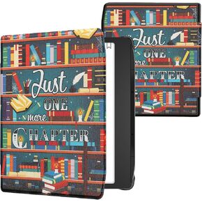 kwmobile Case Compatible with Pocketbook Era/Era Color Case - eReader Cover - Library Motto Multicolor