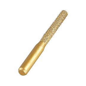 Diamond Router Bit Golden Brazed Straight Shank for Stone Marble Granites Engraving Edges Cutting Stone Carving Diamond Router Bit 1/4 Shank