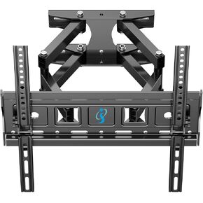 Full Motion TV Wall Mount for 26-65 Inch Flat Curved Screen TVs,Tilt and Swivel TV Mount with Articulating 6 Arms Extension Rotation, Max VESA 400X400mm Ups to 99 lbs Wall Mount TV Bracket