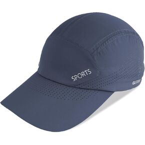 Quick Dry Running Hat Adjustable Cooling Baseball Hat Breathable Sport Cap Reflective UPF 50+ Run Hats for Womens Men