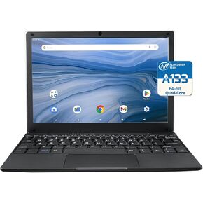 Mini Android 12 Laptop Computer, Portable Small Netbook with Allwinner A133 CPU Android 12 OS 2GB RAM 64GB EMMC HD IPS Screen 1920x800 0.3MP Camera(Pink)