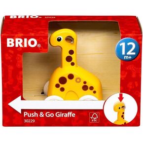 BRIO 30229 Push & Go Giraffe | The Perfect Playmate for Your Toddler