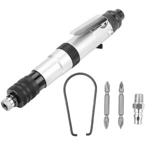 Screwdriver, KP-834C 1/4"1000rpm Air Straight Pneumatic Screwdriver Mini Handhold Semi-Automatic Clutch Type Air Screwdriver