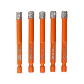 BGTEC Dry Diamond Drill Bits 5pcs 5/16" with Quick Change Hex Shank Granite Marble Porcelain Tile Ceramic