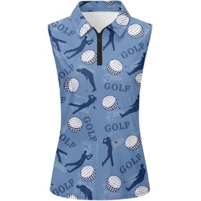 YEXIATODO Golf Sleeveless Tops for Women Racerback Summer Clothing Athletic Polo Golf Outfits Tennis Tank Top,XS-2XL
