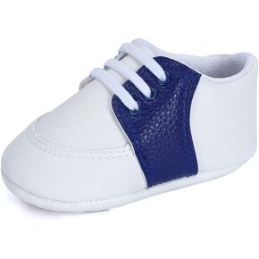 Infant Boys Breathable Sneakers Non-Slip Toddler Baby Oxford Loafer Flats First Walking Crib Wedding Dress Shoes