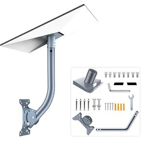 Heavy Duty for Starlink Gen 3 Pipe Adapter,Starlink Gen3 Pipe Adapter Mount,Starlink Gen 3 Mount,Starlink Gen 3 Pole Mount,Starlink Gen 3 Roof Mount Adjustable Gen3 Starlink V3 Mounting Kits (Gray)