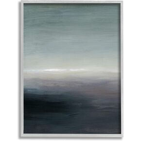 Stupell Industries Dark Abstract Landscape Horizon Framed Wall Art, Design by Grace Popp