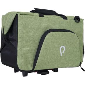 Vincita Big Nash Bike Trunk Bag,Universal Quick-release Fit All Rear Racks With Expandable Panniers And Waterproof Rain Cover,Bicycle Commuter Bag Suitable For Bicycles. (Black, Nash) (B181B-2+0)