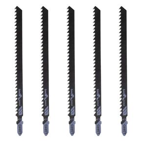 5pcs Jig Saw Blades T344D 6 Inch T Shank High Carbon Steel Jig Saw Blades for Quick Cutting Wood Plywood Hardwood PVC