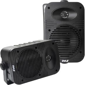 Pyle 500 Watt Bluetooth Indoor Outdoor Speakers Pair - Dual Waterproof 5.25" 2-Way Full Range Speaker System w/ 1/2" High Compliance Polymer Tweeter | Home, Boat, Marine, Deck, Patio, Poolside (White)