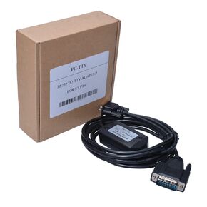 PC-TTY Programming Cable 6ES5734-1BD20 for Siemens S5 PLC, RS232 to TTY Adapter, DB9 to DB15 Cable