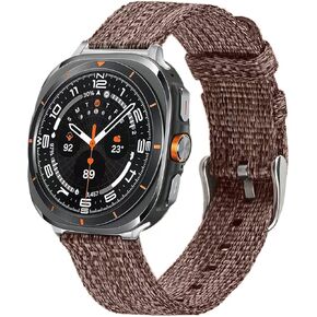 Canvas Bands Compatible with Samsung Galaxy Watch Ultra 47mm(2024), Fabric Replacement Sport Wristband