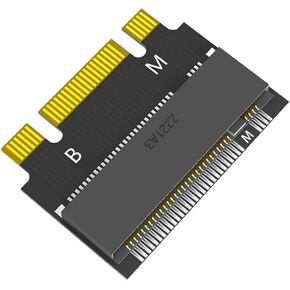 JMT M.2 NVME M-Key B+M 2230 to 2242 SATA-Bus SSD Extension Adapter Card Compatible with ThinkPad X270 X280 T470 T480 L480 T580 Serials (2230 to 2242)