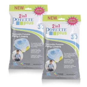 Kalencom Potette Plus Liners - 30 Liners Pack of 2