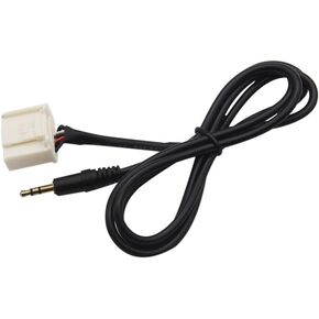 Car Radio 3.5MM AUX Audio Male Interface Adapter MP3 Player Phone Adapter Cable Compatible for Toyota 4Runner Camry Corolla Tacoma 2007 08 09