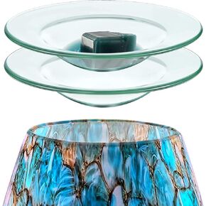 D/S (AAA Glass Grade) 4.5" Scentsy Replacement Oil Wax Warmer Dish Plate Tray Glass Melt Lid Liner Bowl Tart Burner-2 Units
