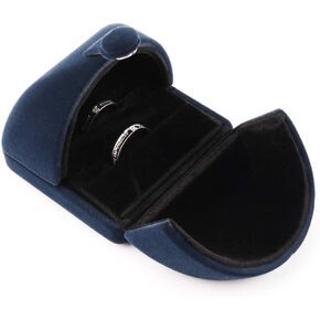 iSuperb Royal Blue Velvet Necklace Long Chain Box Jewelry Gift Box Pendant Bracelet Jewelry Packaging Boxes for Wedding Engagment Proposal Gift